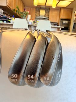Set of Callaway Jaws wedges: 50, 54, 58 degrees