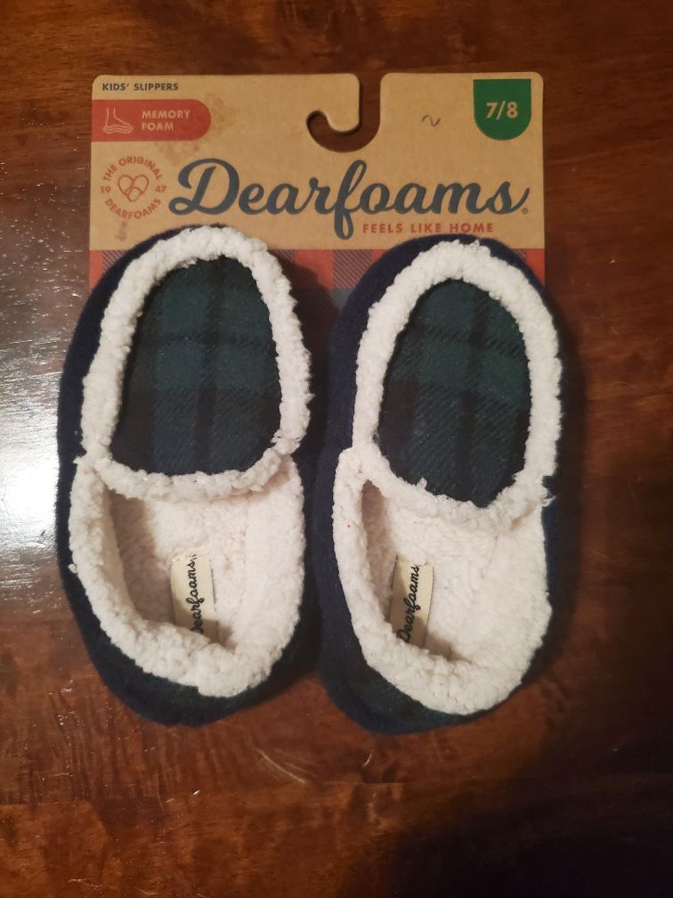 Boy's slippers from Dearforms are comfy and casual