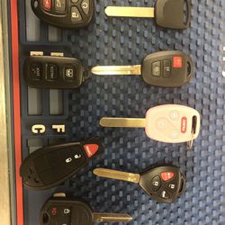 Keys & remotes .. cut and programmed, prices vary message me for more info