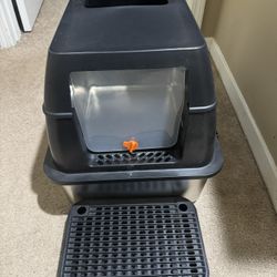 Stainless Steel Lockable Top Entry Door Litter Box