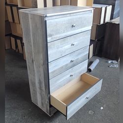 Five drawers dresser with rails / 5 drawers dresser with rails