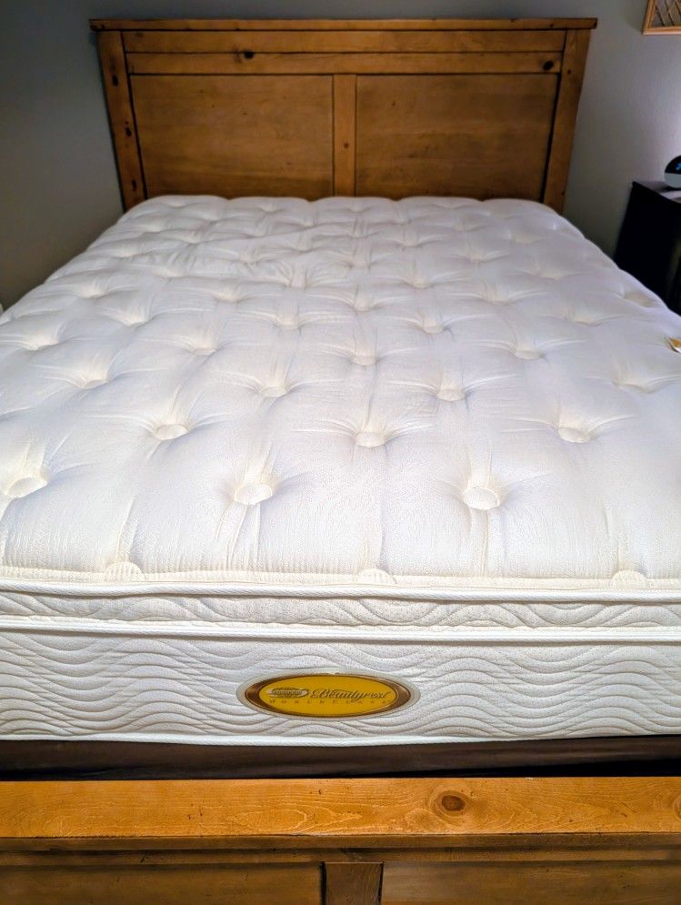  Beautyrest Queen Pillow Top Mattress and Matching Box spring 