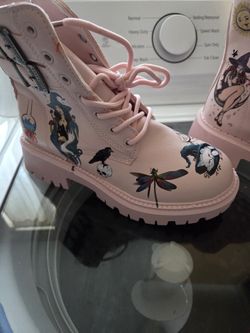Pink Combat Boots Halloween Theme