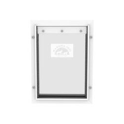 Hakuna Pets Medium White Deluxe Aluminum Pet Door New!!