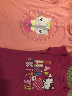 5T summer short sleeve shirts girls