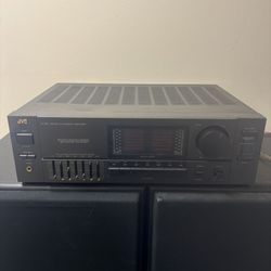 1989 JVC Amplifier W/Two Stand Alone Speakers 