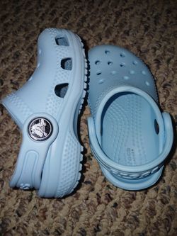 Baby Blue Crocs Size 4 Toddler