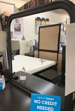 Bailey Mirror, Weathered Gray