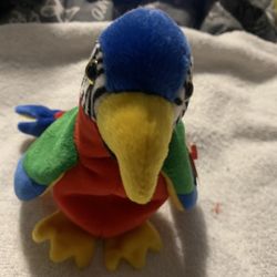 Original Retired Jabber Beanie Baby with spelling errors