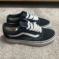 Vans Oldskool Sk8 low black/white suede sneakers size 4.5M/ 6W