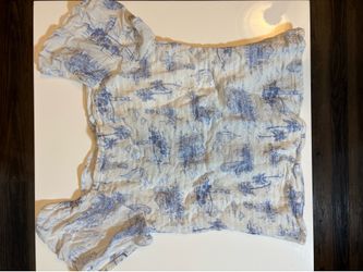 Abercrombie Girls Blue And White Blouse - Size 13/14