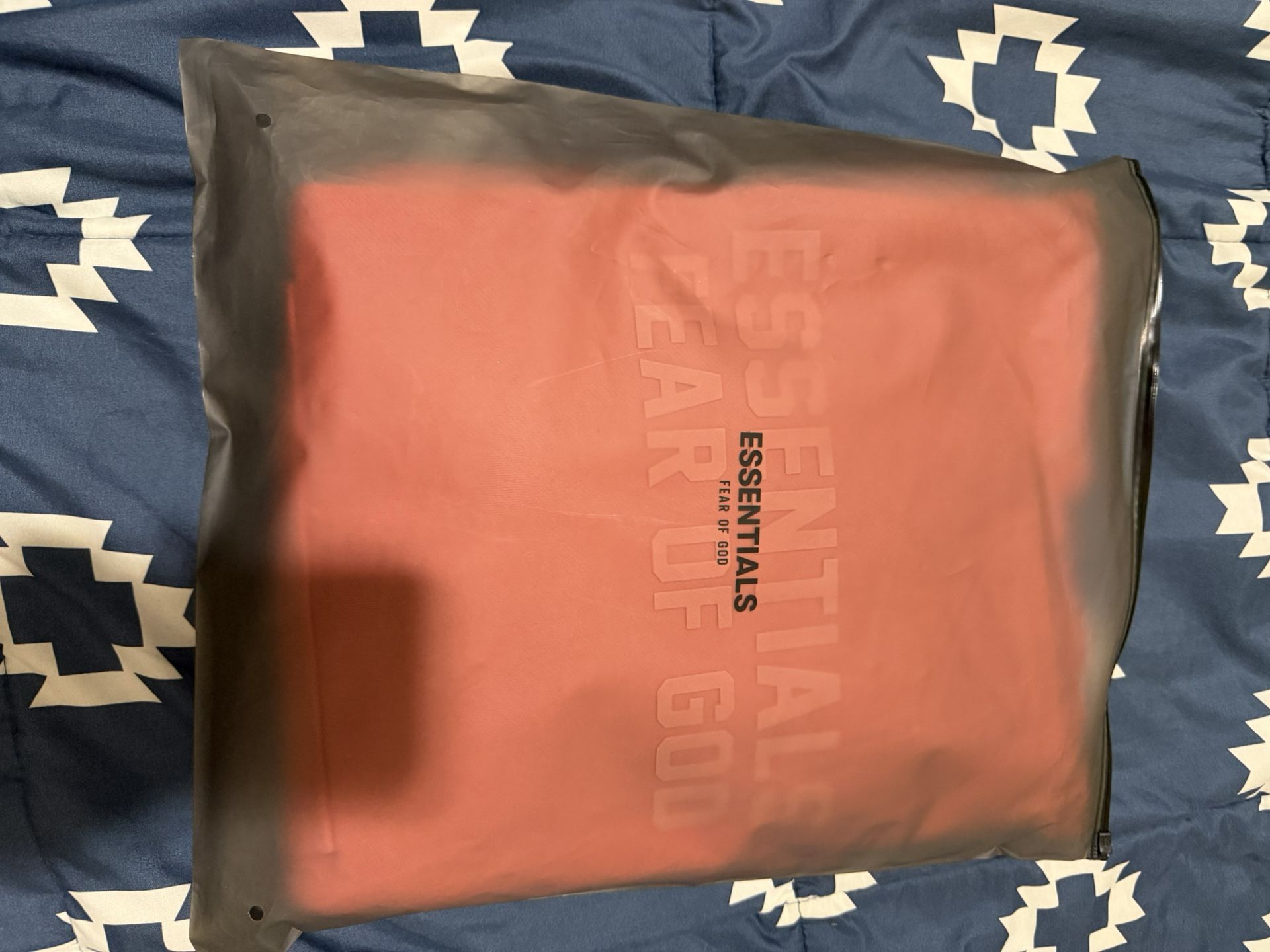 Fear Of God Essentials Coral Oversized Hoodie Size Small