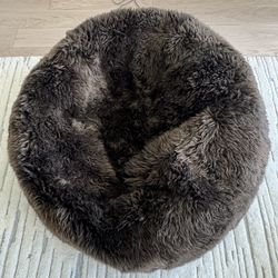 LUXE FAUX FUR BEAN BAG - MINK