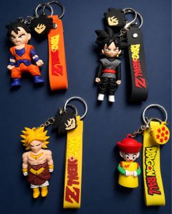 Dragon Ball Z Figure Keychains LOT of 4