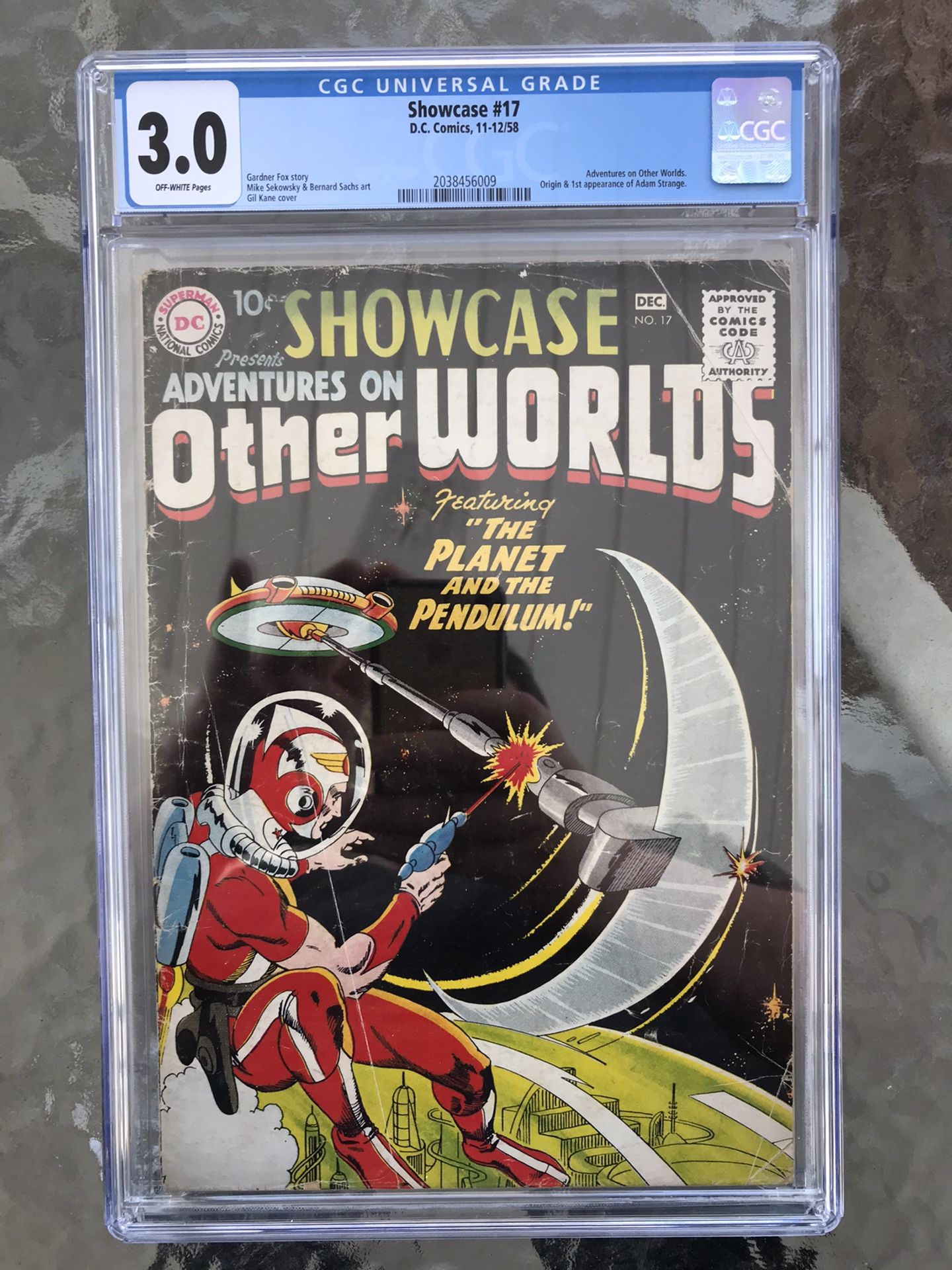 Showcase #17 (1958) CGC 3.0 — 1st appearance & Origin of Adam Strange; Fox