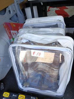 Clear expandable luggage