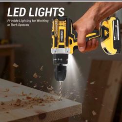 JHSteady Cordless Drill with LED Light