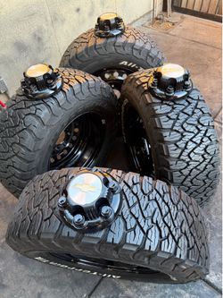 LT265/70/R17 Bfgoodrich all Terrain & Chevy Silverado Wheels