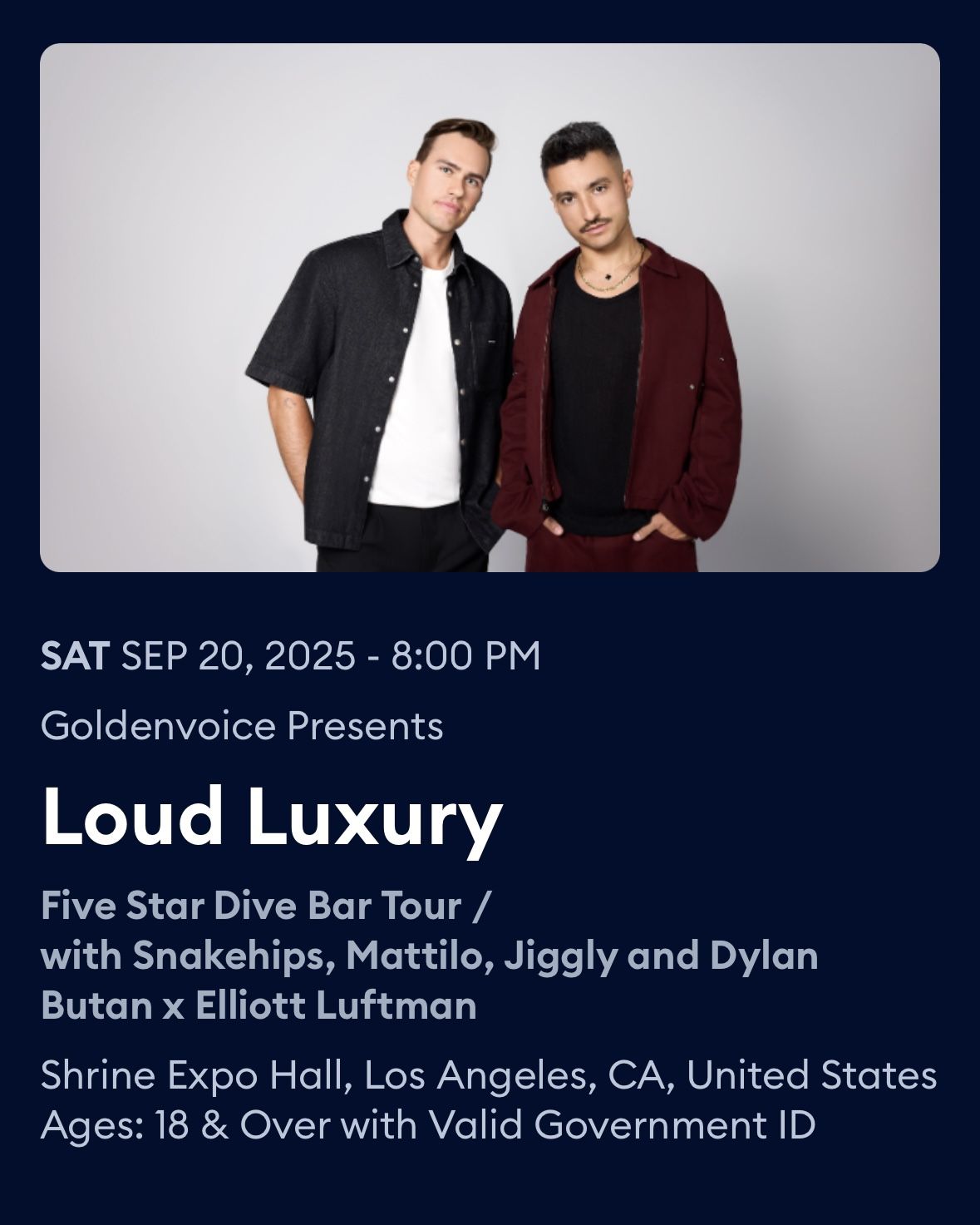 Loud Luxury Concert tickets 
