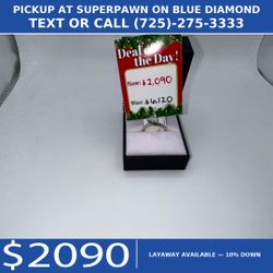 14K White Gold  Diamond Ring (Size 5.5, ~1.20ct TW, H/SI2)