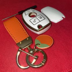 Mercedes-Benz FOB cover With Keychain Pendant 