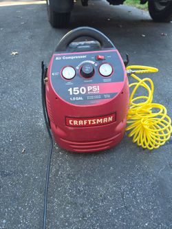 Craftsman 3 Gallon Air Compressor 125 PSI 1 HP