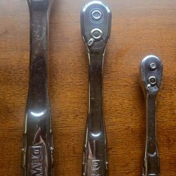 DeWalt 1/4", 3/8" and 1/2" Gray Steel Rachects