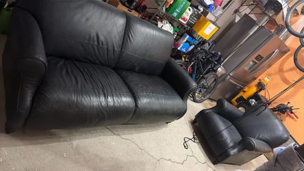 Leather Couch and/or Sofa
