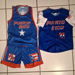 lot of 3 pieces "Puerto Rico" kids clothes size 2-4 $5 FIRM for ALL!