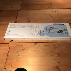 Adjustable Shoe Rack - Silver Color - Brand NEW In Box 