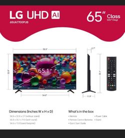 LG UDH  65inch tv brand new