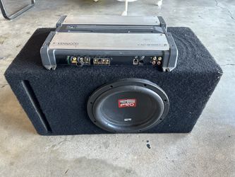 Speaker And kenwood equalizer car audio