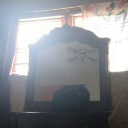 Dresser mirror set antique