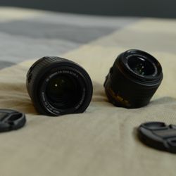 Nikon AF-S Nikkor 18 - 55mm And 55 - 200mm 