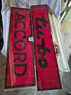 Vintage Accord and Turbo + Light. New. Porsche and Honda Accord.