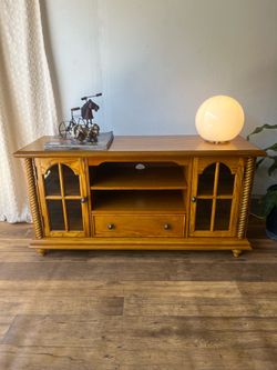 Vintage Oak Media Cabinet