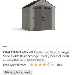 Craftsman 7x7 Storage Shed