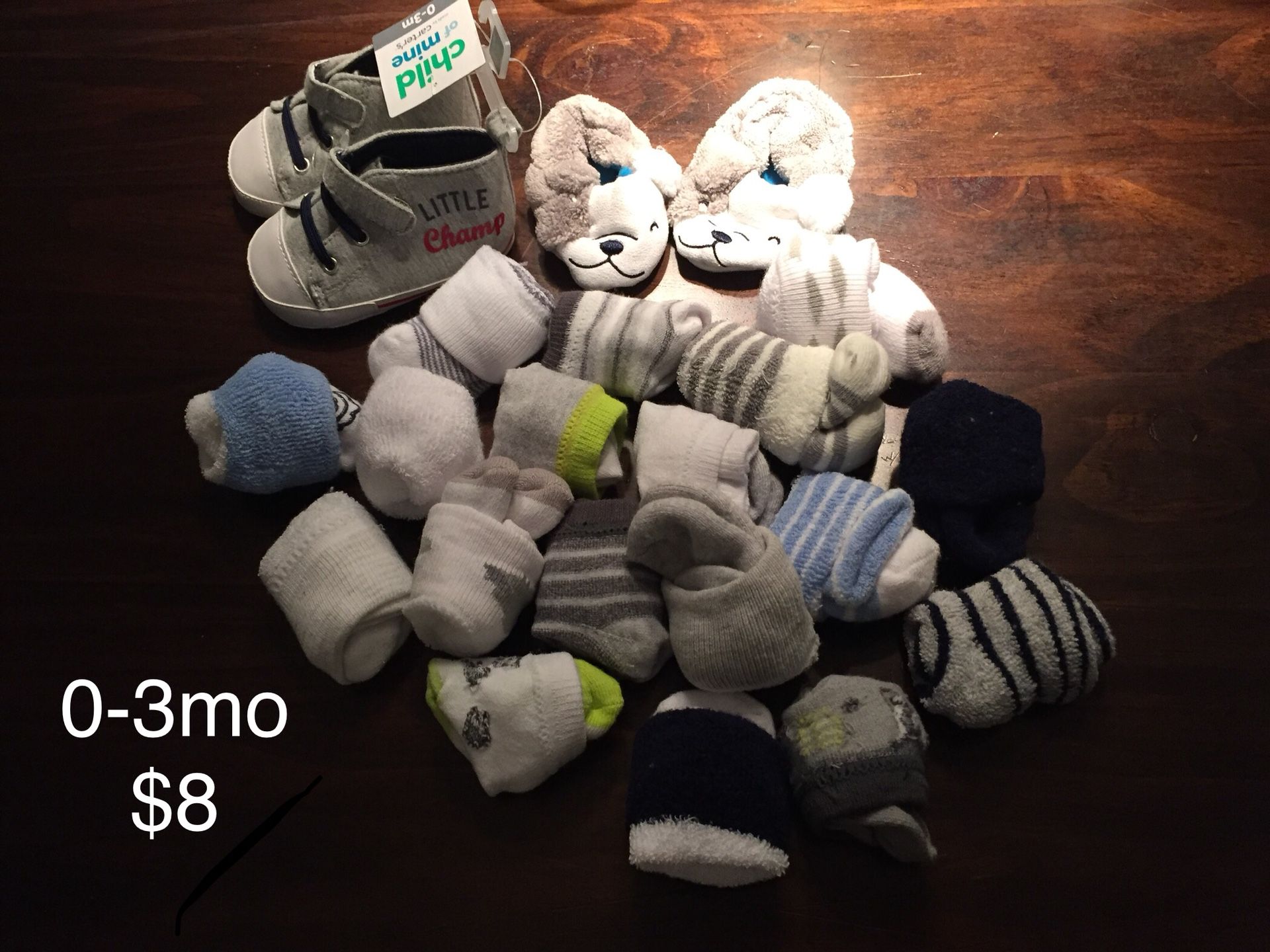 0-3mo Baby Boy Clothing Socks Shoes