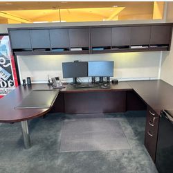 6 Piece Wood Desk Set 