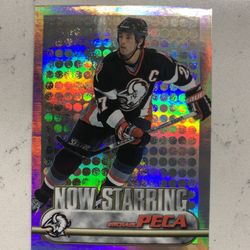 1999-00 Topps Now Starring Hockey Card Michael Peca Buffalo Sabres #NS3