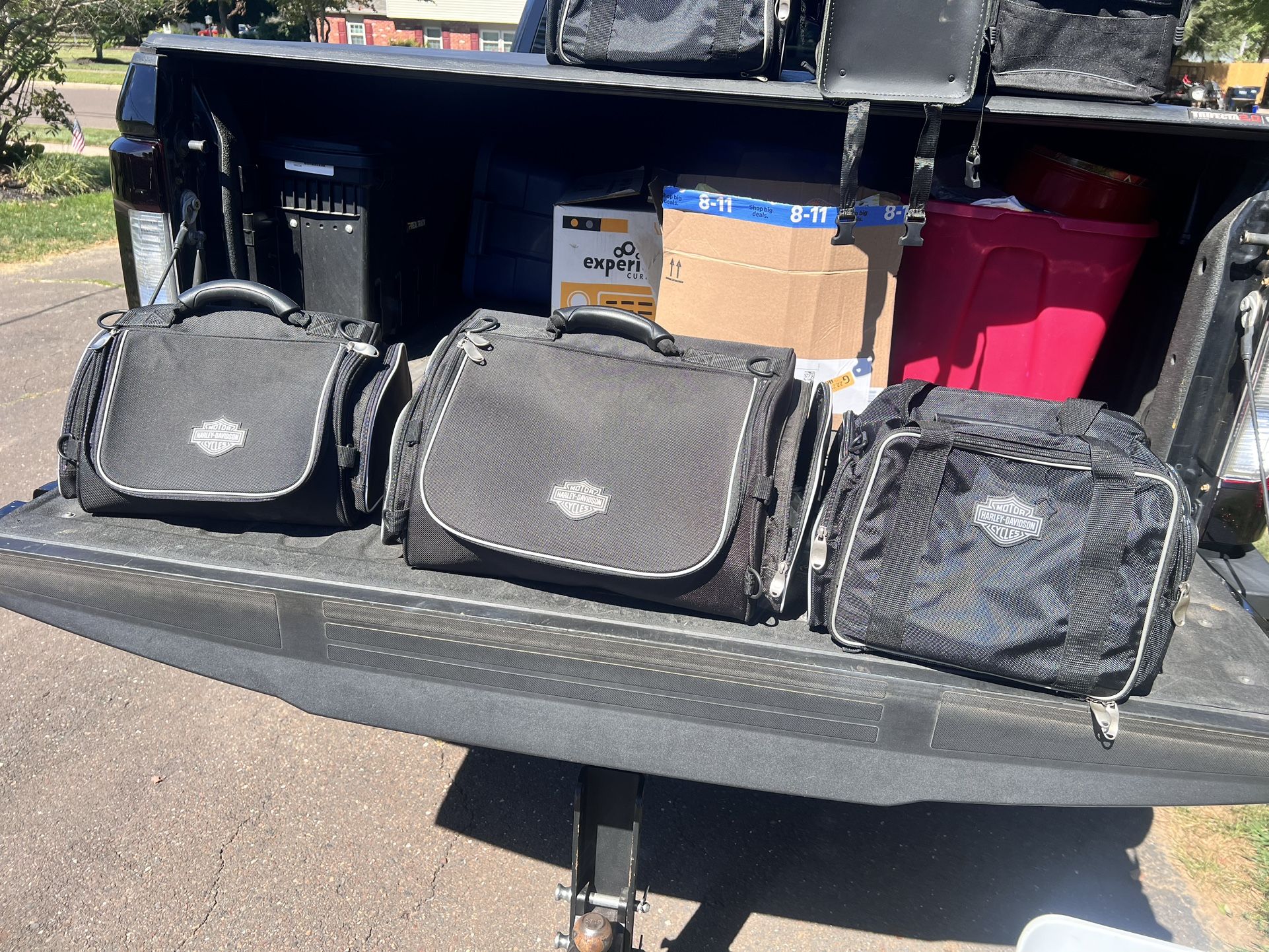 set Of Three Luggage Travel Bags, Harley-Davidson