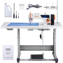 VEVOR Industrial Sewing Machine, 550W Servo Motor and Table Stand $120