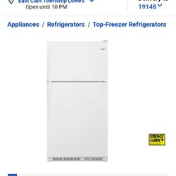 Whirlpool Top Freezer