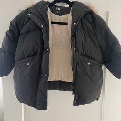 Zara Girls Winter Coat Size 4/5