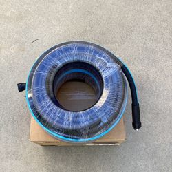 Relhost Garden Hose 100 ft x 5/8", Flexible Heavy Duty Water Hose with 360° Swivel Handle, Durable & Leak-Resistant, Lightweight, Ideal for Home Garde