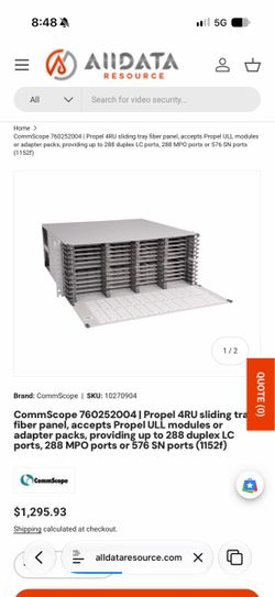 Commscope 4RU Propel Fiber splice enclosure