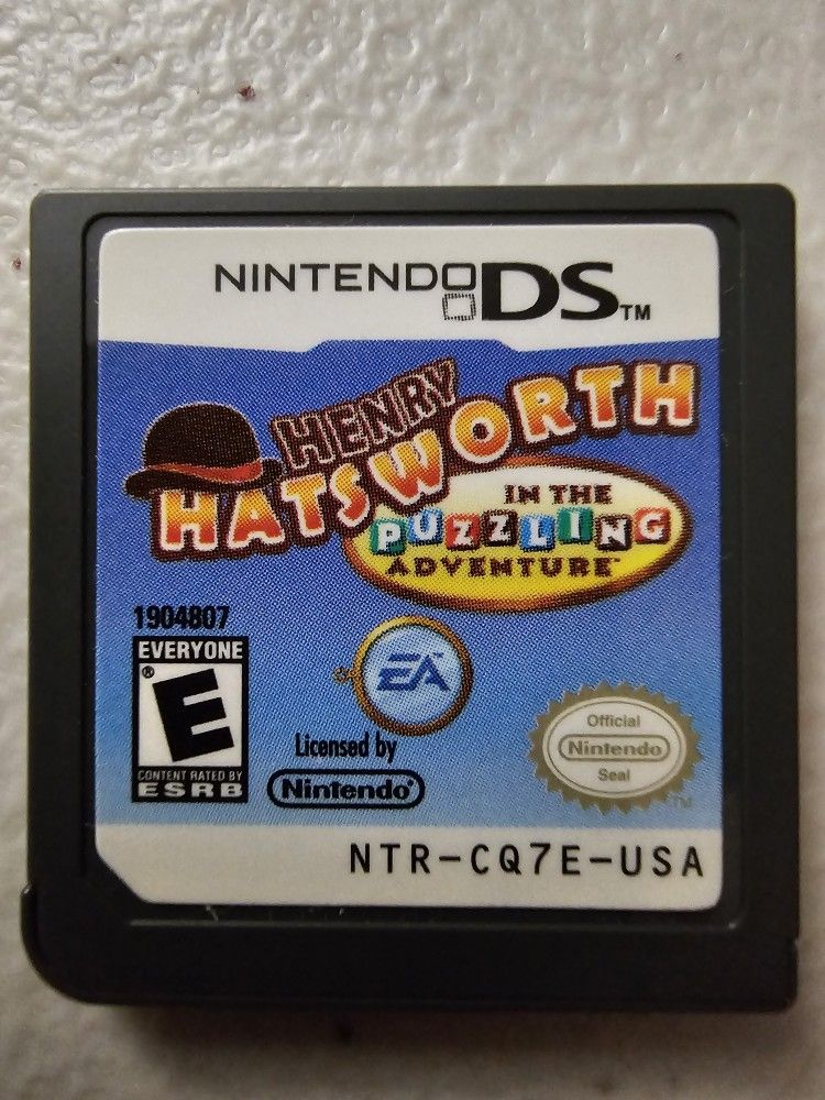 Henry Hatsworth In The Puzzling Adventure Game And Manual For Nintendo DS