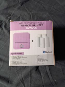 Wireless Portable Thermal Printer Bundle