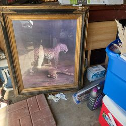 Art Frame  2 leopards lying