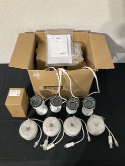 4PK 4MP Add-on Camera with Ethernet Cables. 